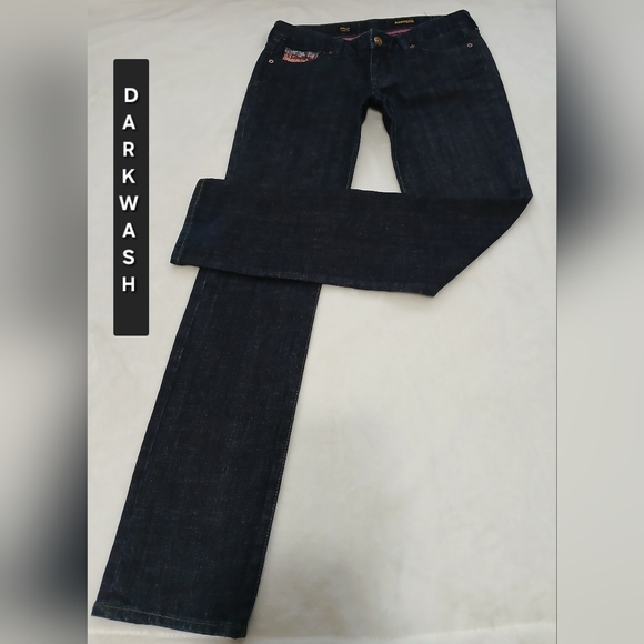 Stella EXPRESS JEANS dark-wash, low-rise skinny leg jeans - Picture 1 of 12